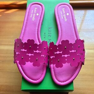 Kate Spade Fuchsia Floral Sandals